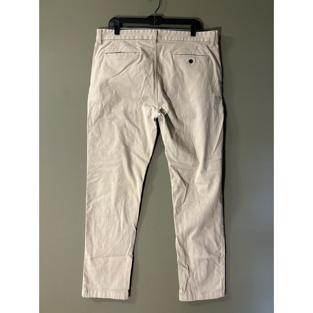 Outerknown Sea Legs Mens Organic Cotton Chino Stright Stretch Pants Beige Sz 36 - Picture 2 of 10